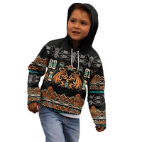 Black Batik Papua-inspired Pattern Kid Hoodie - Polynesian Pride