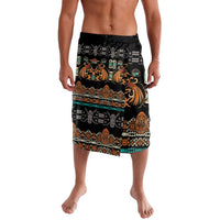 Black Batik Papua-inspired Pattern Lavalava - Polynesian Pride