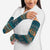 Dark Cyan Blue Batik Papua-inspired Pattern Arm Sleeves - Polynesian Pride