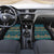 Dark Cyan Blue Batik Papua-inspired Pattern Car Mats - Polynesian Pride