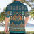 Dark Cyan Blue Batik Papua-inspired Pattern Hawaiian Shirt - Polynesian Pride