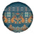 Dark Cyan Blue Batik Papua-inspired Pattern Spare Tire Cover - Polynesian Pride