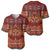 Oxblood Batik Papua-inspired Pattern Baseball Jersey - Polynesian Pride