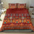 Oxblood Batik Papua-inspired Pattern Bedding Set - Polynesian Pride