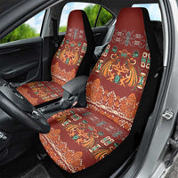 Oxblood Batik Papua-inspired Pattern Car Seat Cover LT9 - Polynesian Pride