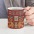 Oxblood Batik Papua-inspired Pattern Ceramic Mug - Polynesian Pride