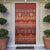 Oxblood Batik Papua-inspired Pattern Door Cover - Polynesian Pride
