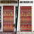 Oxblood Batik Papua-inspired Pattern Door Cover - Polynesian Pride