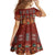 Oxblood Batik Papua-inspired Pattern Family Matching Long Sleeve Bodycon Dress and Hawaiian Shirt - Polynesian Pride