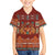 Oxblood Batik Papua-inspired Pattern Family Matching Long Sleeve Bodycon Dress and Hawaiian Shirt - Polynesian Pride