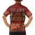 Oxblood Batik Papua-inspired Pattern Family Matching Tank Maxi Dress and Hawaiian Shirt - Polynesian Pride