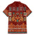 Oxblood Batik Papua-inspired Pattern Hawaiian Shirt - Polynesian Pride