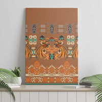 Terracotta Batik Papua-inspired Pattern Canvas Wall Art LT9 - Polynesian Pride