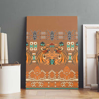 Terracotta Batik Papua-inspired Pattern Canvas Wall Art LT9 - Polynesian Pride