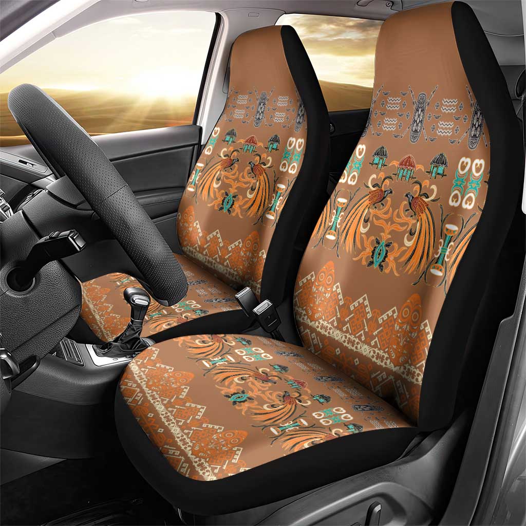 Terracotta Batik Papua-inspired Pattern Car Seat Cover LT9 - Polynesian Pride