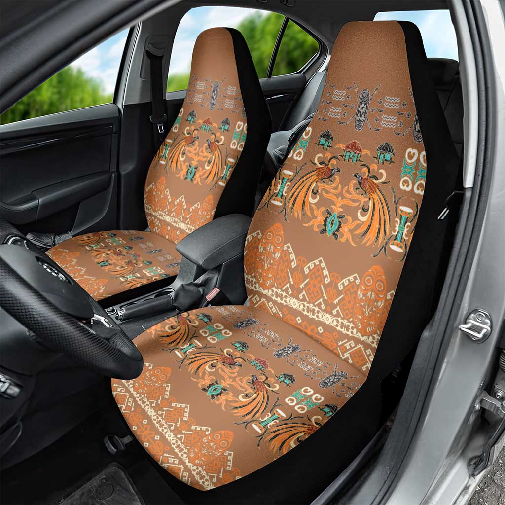 Terracotta Batik Papua-inspired Pattern Car Seat Cover LT9 - Polynesian Pride