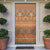 Terracotta Batik Papua-inspired Pattern Door Cover - Polynesian Pride