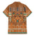 Terracotta Batik Papua-inspired Pattern Family Matching Mermaid Dress and Hawaiian Shirt - Polynesian Pride