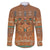 Terracotta Batik Papua-inspired Pattern Family Matching Puletasi and Hawaiian Shirt - Polynesian Pride