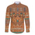 Terracotta Batik Papua-inspired Pattern Family Matching Short Sleeve Bodycon Dress and Hawaiian Shirt - Polynesian Pride