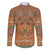 Terracotta Batik Papua-inspired Pattern Family Matching Tank Maxi Dress and Hawaiian Shirt - Polynesian Pride