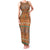 Terracotta Batik Papua-inspired Pattern Family Matching Tank Maxi Dress and Hawaiian Shirt - Polynesian Pride