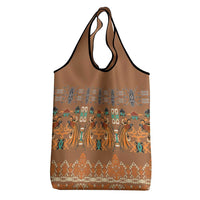 Terracotta Batik Papua-inspired Pattern Grocery Bag - Polynesian Pride