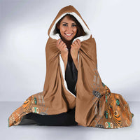 Terracotta Batik Papua-inspired Pattern Hooded Blanket LT9 - Polynesian Pride