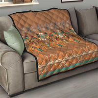 Terracotta Batik Papua-inspired Pattern Quilt LT9 - Polynesian Pride
