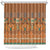 Terracotta Batik Papua-inspired Pattern Shower Curtain - Polynesian Pride