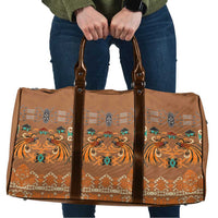 Terracotta Batik Papua-inspired Pattern Travel Bag - Polynesian Pride