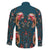 Dark Cyan Blue Bird of Batik Papua Family Matching Long Sleeve Bodycon Dress and Hawaiian Shirt Exotic Natural Wealth of Papua - Polynesian Pride