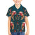 Dark Cyan Blue Bird of Batik Papua Hawaiian Shirt Exotic Natural Wealth of Papua - Polynesian Pride