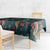 Dark Cyan Blue Bird of Batik Papua Tablecloth Exotic Natural Wealth of Papua - Polynesian Pride