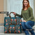 Dark Cyan Blue Bird of Batik Papua Travel Bag Exotic Natural Wealth of Papua - Polynesian Pride