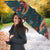 Dark Cyan Blue Bird of Batik Papua Umbrella Exotic Natural Wealth of Papua - Polynesian Pride