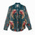 Dark Cyan Blue Bird of Batik Papua Women Casual Shirt Exotic Natural Wealth of Papua - Polynesian Pride