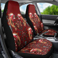 Oxblood Bird of Batik Papua Car Seat Cover Exotic Natural Wealth of Papua LT9 - Polynesian Pride