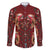 Oxblood Bird of Batik Papua Family Matching Long Sleeve Bodycon Dress and Hawaiian Shirt Exotic Natural Wealth of Papua - Polynesian Pride
