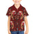 Oxblood Bird of Batik Papua Family Matching Long Sleeve Bodycon Dress and Hawaiian Shirt Exotic Natural Wealth of Papua - Polynesian Pride