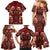Oxblood Bird of Batik Papua Family Matching Mermaid Dress and Hawaiian Shirt Exotic Natural Wealth of Papua - Polynesian Pride