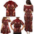 Oxblood Bird of Batik Papua Family Matching Puletasi and Hawaiian Shirt Exotic Natural Wealth of Papua - Polynesian Pride
