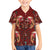 Oxblood Bird of Batik Papua Family Matching Short Sleeve Bodycon Dress and Hawaiian Shirt Exotic Natural Wealth of Papua - Polynesian Pride