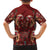 Oxblood Bird of Batik Papua Family Matching Tank Maxi Dress and Hawaiian Shirt Exotic Natural Wealth of Papua - Polynesian Pride