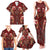 Oxblood Bird of Batik Papua Family Matching Tank Maxi Dress and Hawaiian Shirt Exotic Natural Wealth of Papua - Polynesian Pride