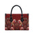 Oxblood Bird of Batik Papua Leather Bag Exotic Natural Wealth of Papua - Polynesian Pride
