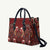 Oxblood Bird of Batik Papua Leather Bag Exotic Natural Wealth of Papua - Polynesian Pride