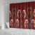 Oxblood Bird of Batik Papua Shower Curtain Exotic Natural Wealth of Papua - Polynesian Pride