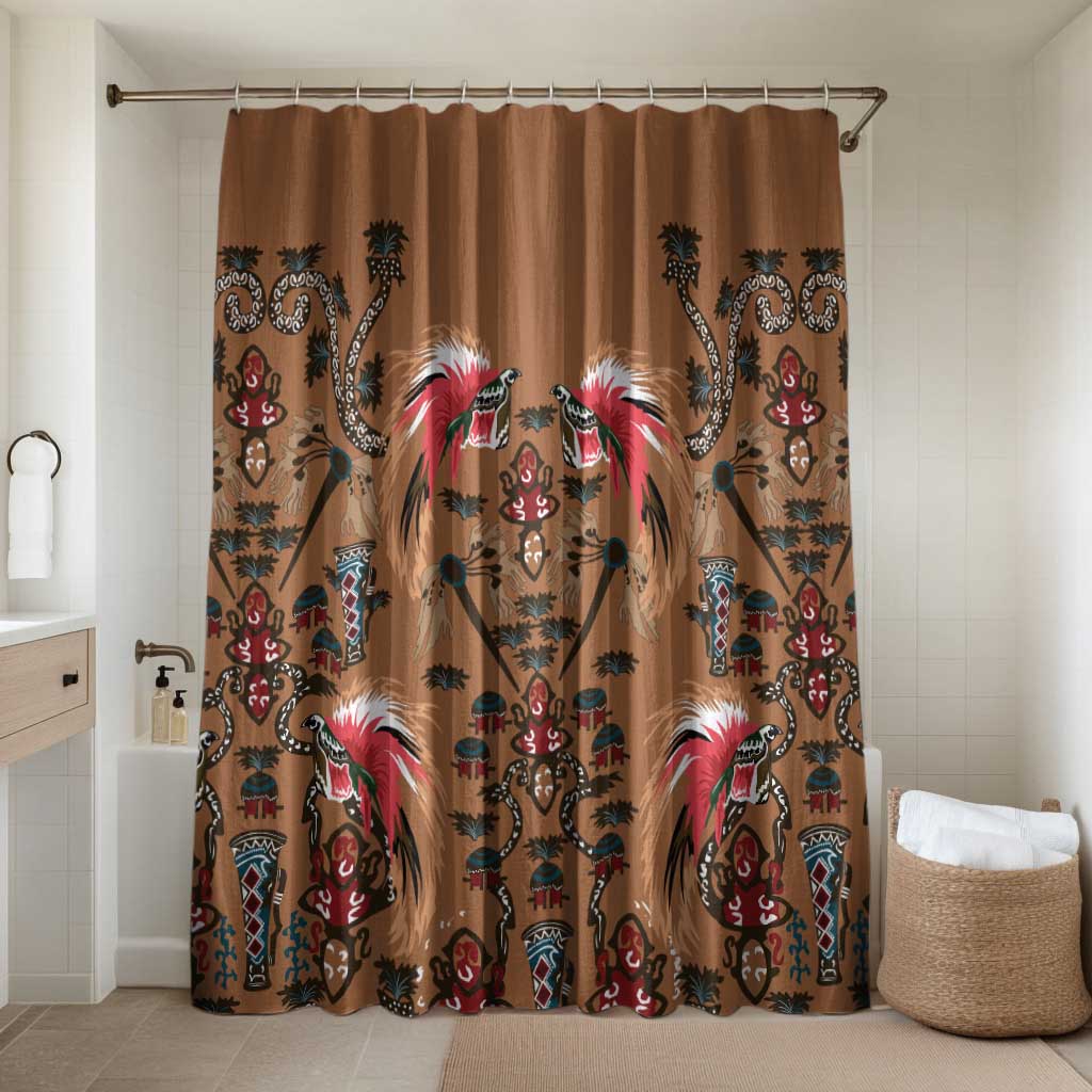 Terracotta Bird of Batik Papua Bathroom Set Exotic Natural Wealth of Papua - Polynesian Pride