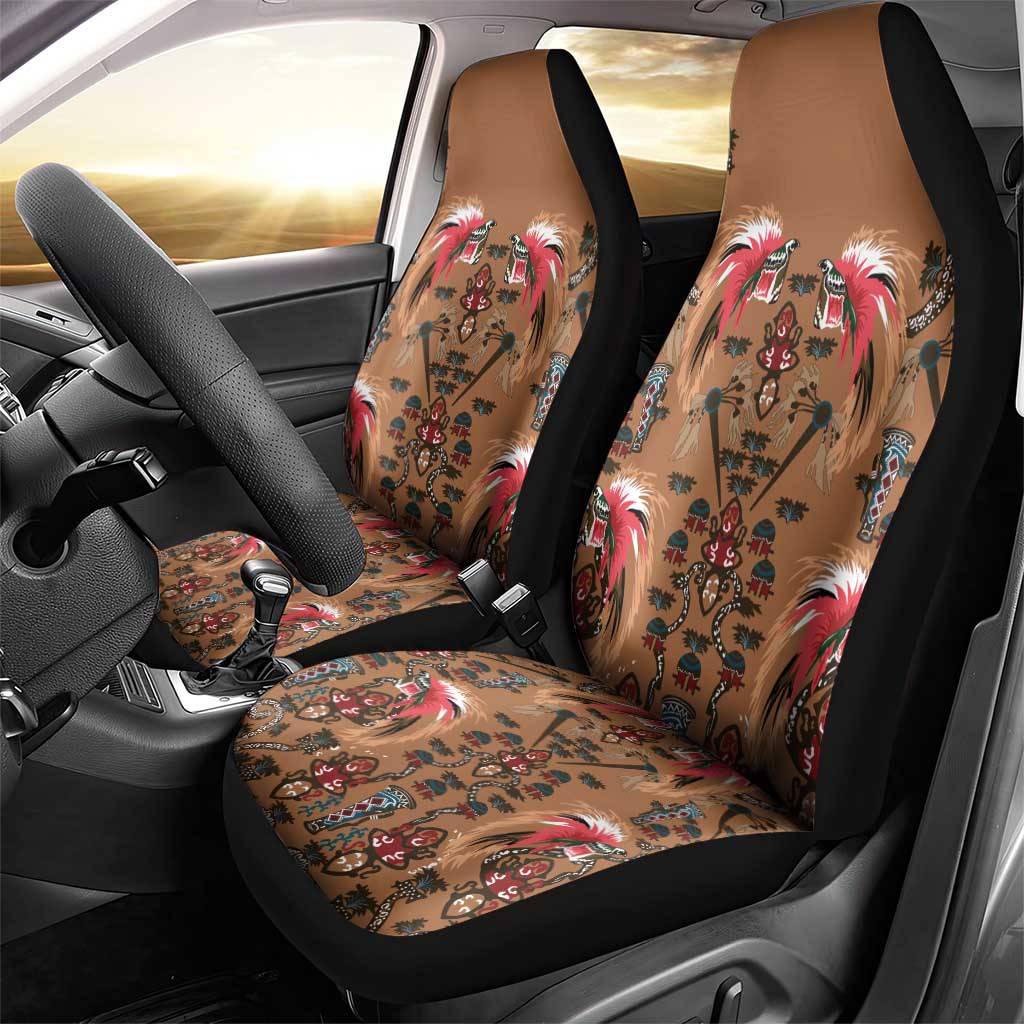 Terracotta Bird of Batik Papua Car Seat Cover Exotic Natural Wealth of Papua LT9 - Polynesian Pride